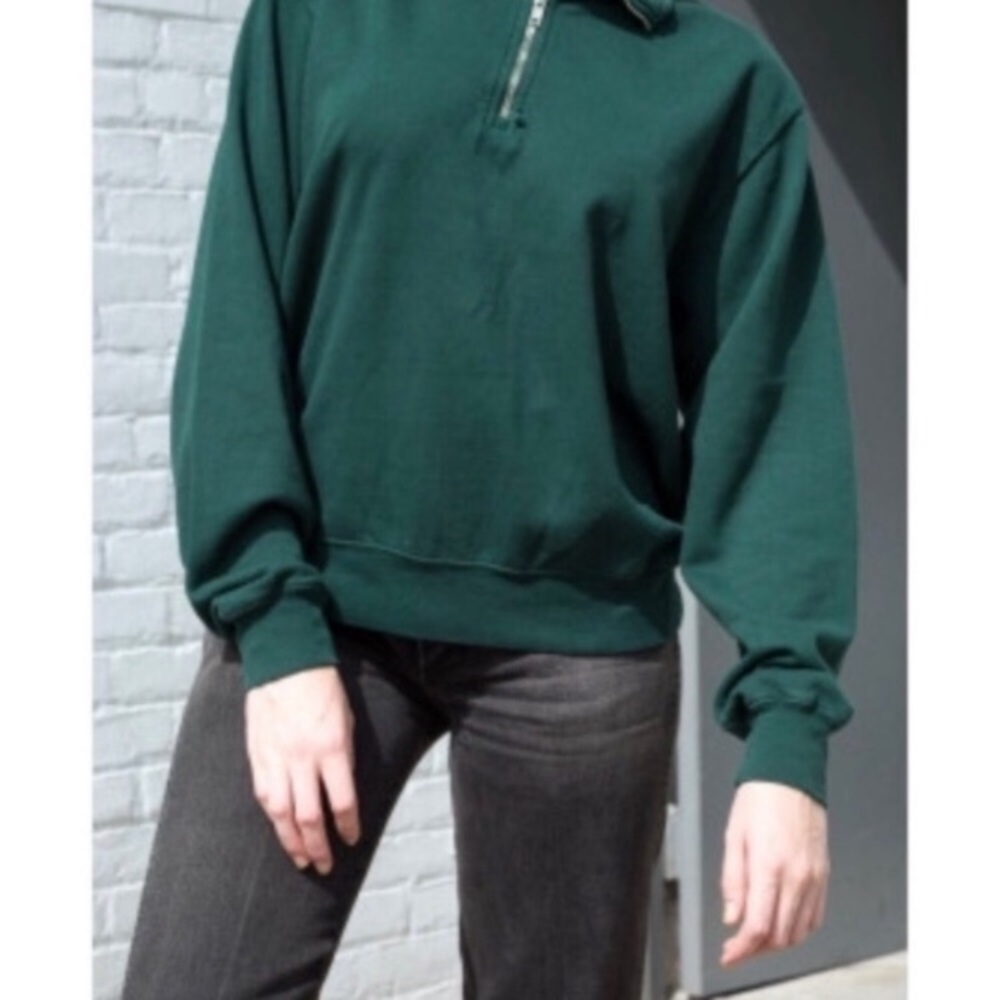 Brandy Melville Missy burgundy quarter zip sweater - Picture 4 of 4